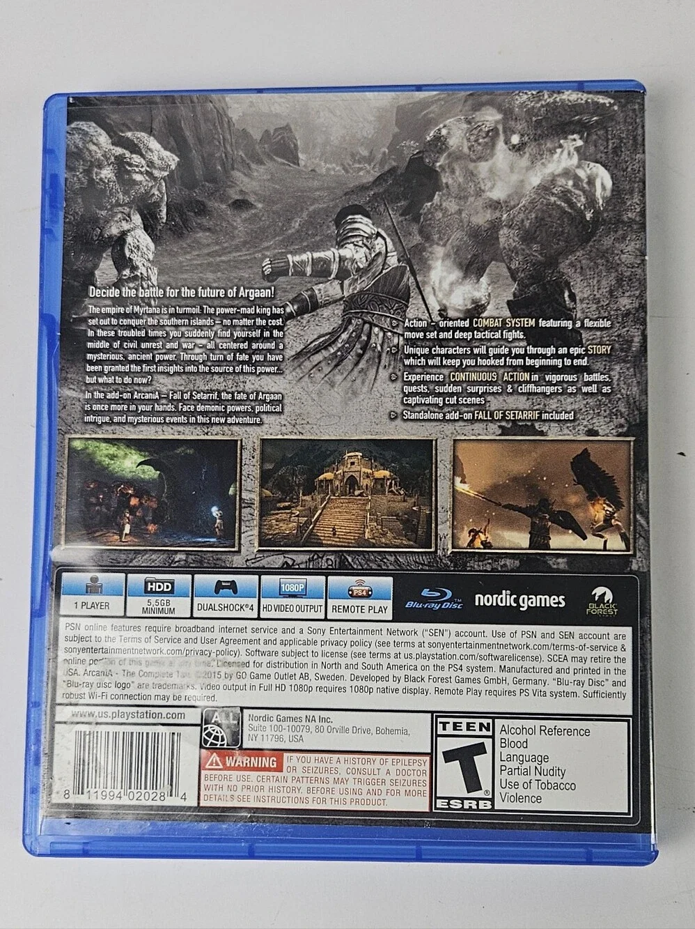 ArcaniA: The Complete Tale PS4 Game - Blue Case